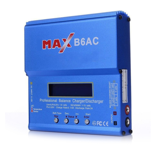Φορτιστής B6AC 80W 6A RC Ψηφιακός φορτιστής LCD με ζυγοστάθμιση EU Plug