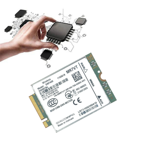 Placa WWAN EM7430 + 3 antenas DW5816e Módulo CAT6 4G 2