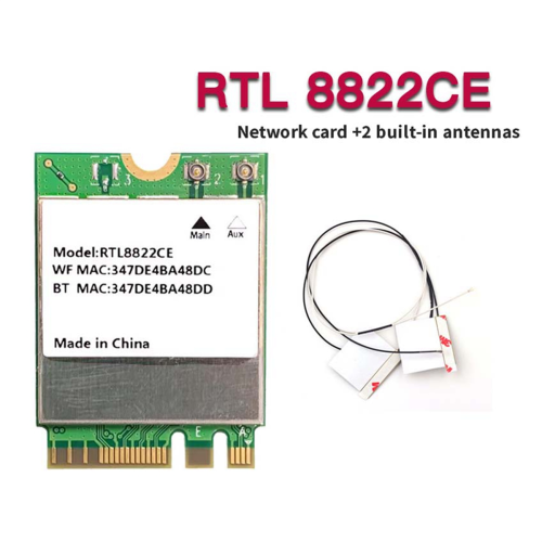 Scheda WiFi RTL8822CE 1200Mbps 2.4G/5G Bluetooth 5.1 Interfaccia M.2 1