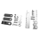Chromen metalen swingarmcovers met Phantom-ascoverskit voor 3