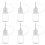 Plastic Dropper Bottles, Pack of 6 Precision Needle Bottles for Ink 1