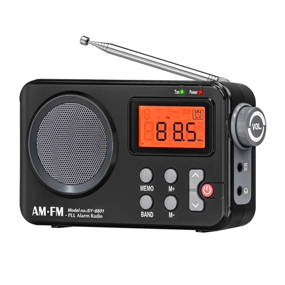 Portable Bluetooth Radio Am/Fm With Lcd Digital Display Alarm Clock 4711478454405