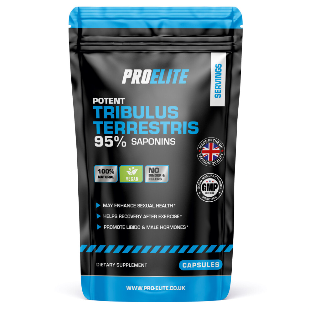Proelite (60 Capsules) Tribulus Terrestris Extract 8500Mg Vegan Capsules