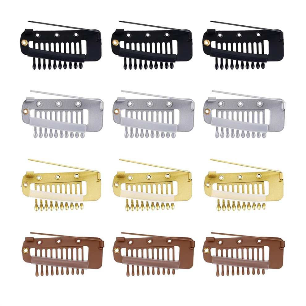 24 Pieces Chunni Clips Hair Extension Wigs Snap Clips