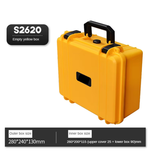 Portable Suitcase Thicken Plastic Hard Case with Sponge Green 2