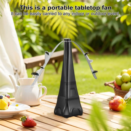 Fliegenabwehr-Ventilator für Tisch, faltbar für Terrasse oder Esstisch 1