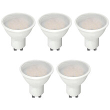 Set GU10 LED Bulbs, 5W, Cool White 6000K, (Pack of 5)