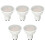 Set GU10 LED Bulbs, 5W, Cool White 6000K,  (Pack of 5) 1