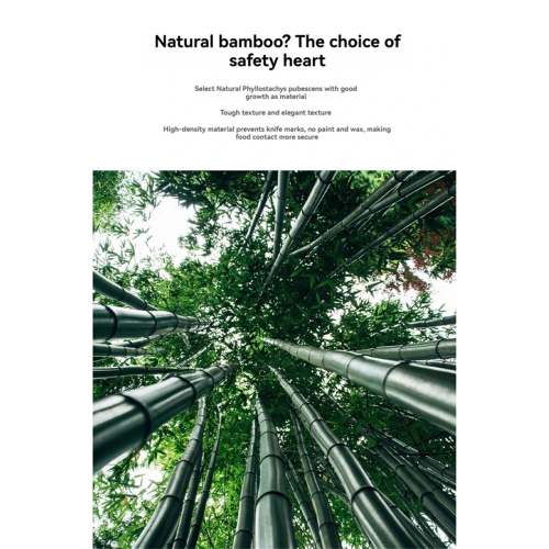 Bamboe buitentafelblad van natuurlijk bamboe met halve eenheid 2