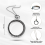 Collana con lente d'ingrandimento 10X, ciondolo ottico 3