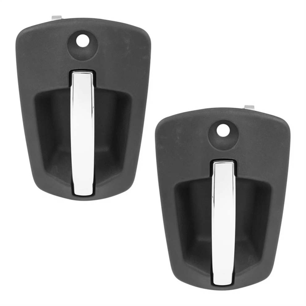 1Pair Exterior Outside Door Handle Trim Chrome For 4711478464428