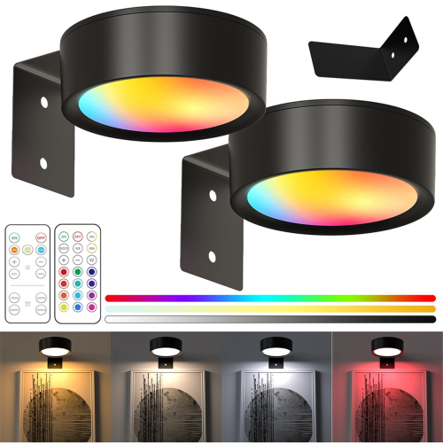 Picture Lights LED Art Display Light Battery Operated Dimmable Gold 2