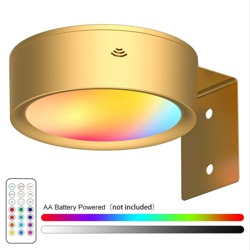 Picture Lights LED Art Display Light Battery Operated Dimmable Gold 1