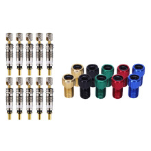 Adaptador de válvula Presta a Schrader (10 unidades), multicolor, para cámara de neumático de bicicleta