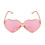 Overdimensionerede hjerteformede retro solbriller til kvinder (lyserøde) 4
