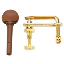 4 peças de afinadores finos para violino dourado, cordas para violino 4/4