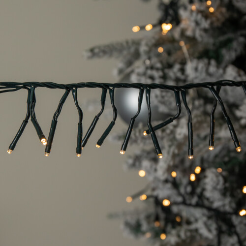 Premier 18.5m 1440 LED Christmas Cluster Multi-Action String Lights with Timer in Warm White 1