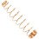 90 pezzi di ricambio per molle di rame dorato per pianoforte verticale 3