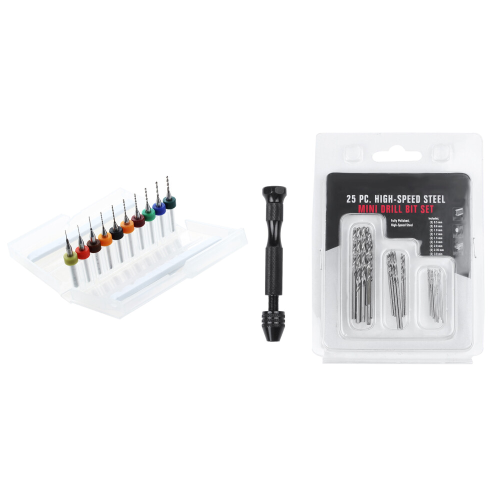 Hand Twist Drill Bits Set With 25Pcs 0.3Mm To 3.0Mm Micro-Drill Bits 4711478470368