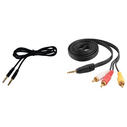 3,5 mm pomocný audio kábel Aux samec-samec (čierny) 1