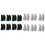 18-polige Carbonfaser-Fingerhülsen, weiß (12 Stück) 1