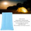 Sky Blue PVC Inflatable Camping Pillow 440x270mm Lightweight 4