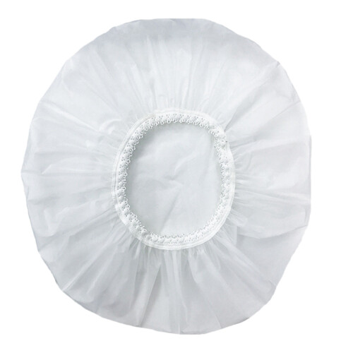 1 gorro de ducha impermeable para el hogar, gorro de ducha para natación (blanco) 1