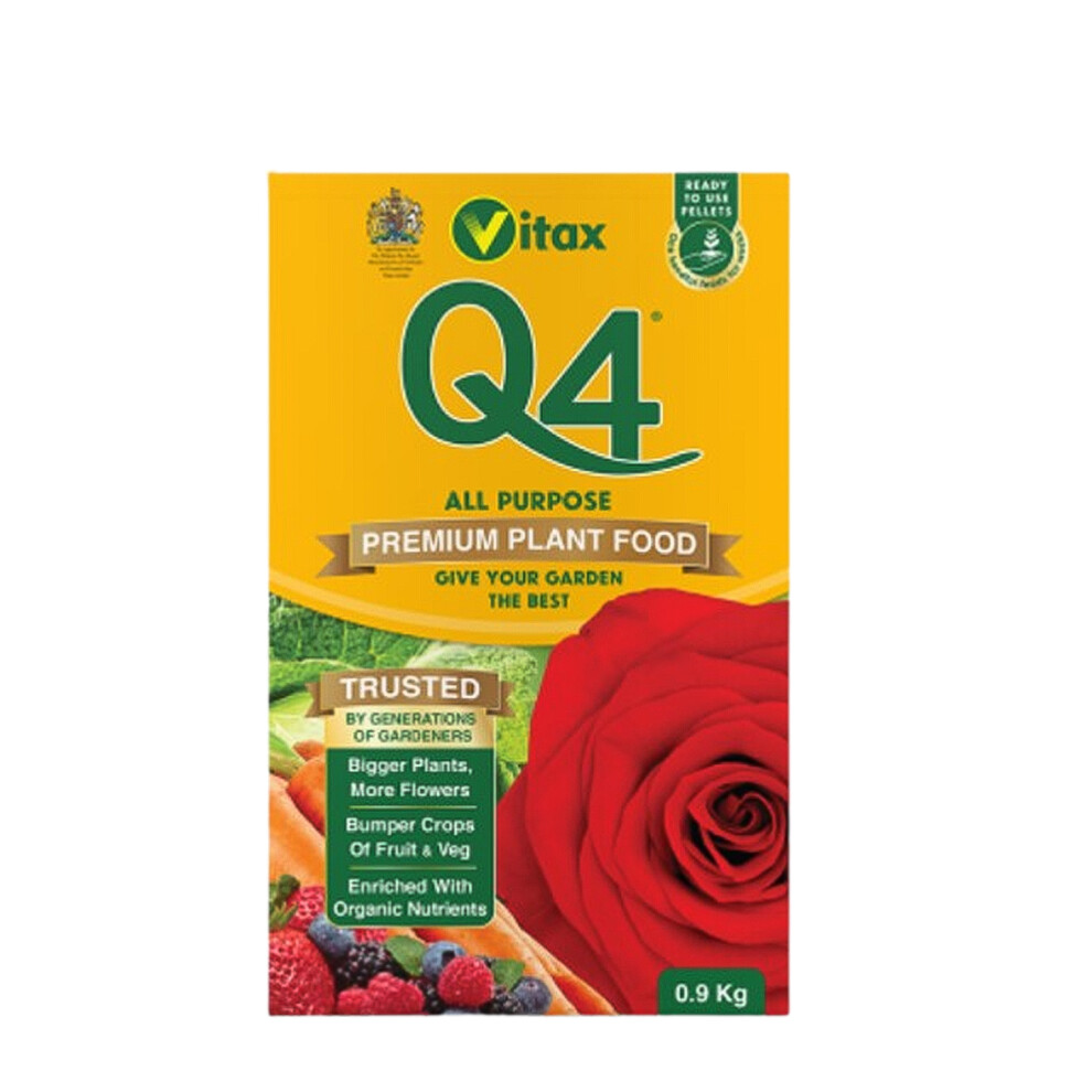Vitax Q4 All Purpose Plant Food Pelleted Fertiliser For Flowers & Crops