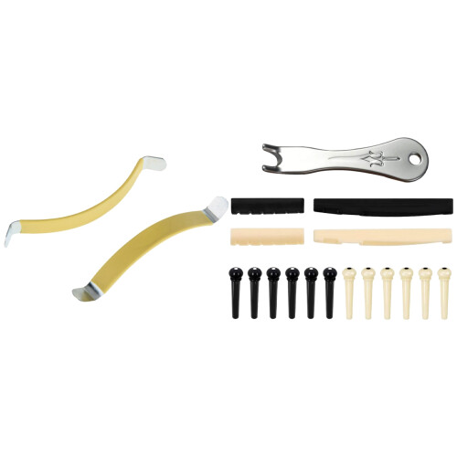 2Pcs Metal String Spreaders Guitar Luthier Tool Yellow