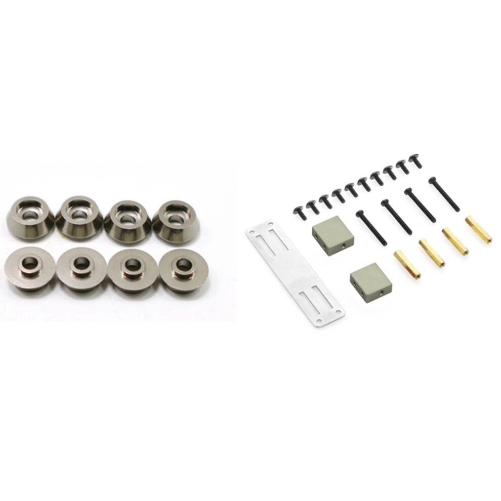 8Pcs Metal Connecting Rod Screw Gasket Shim Washer Rest, Grey 4711478483146