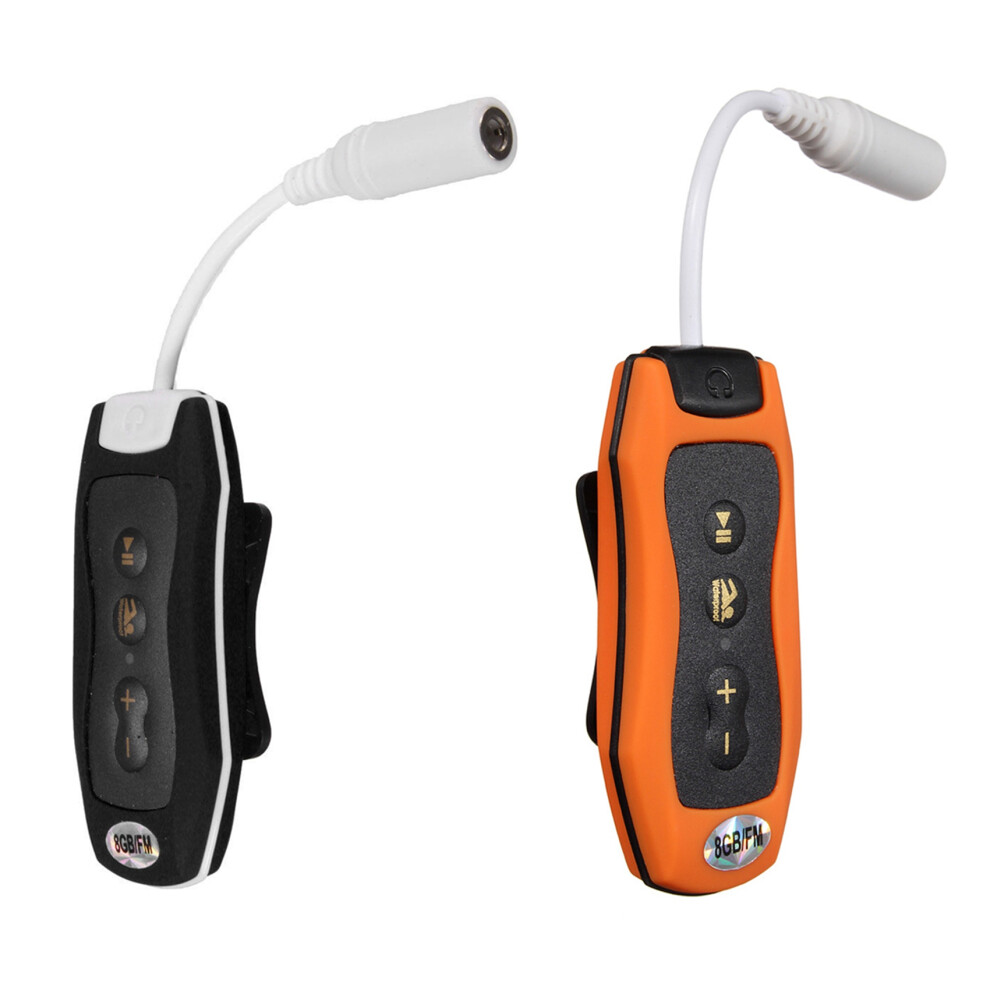 8Gb Mp3 Player Swimming + Fm Radio Waterproof Headphones Black 4711478484822