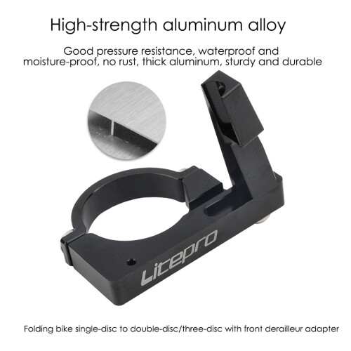 Adaptateur de dérailleur avant de vélo Sp8, base de conversion 40 mm, noir 1