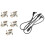 1/4 Inch Right Angle Plugs Mono Flat 6.3mm Phone Plug - 10 Pack 1