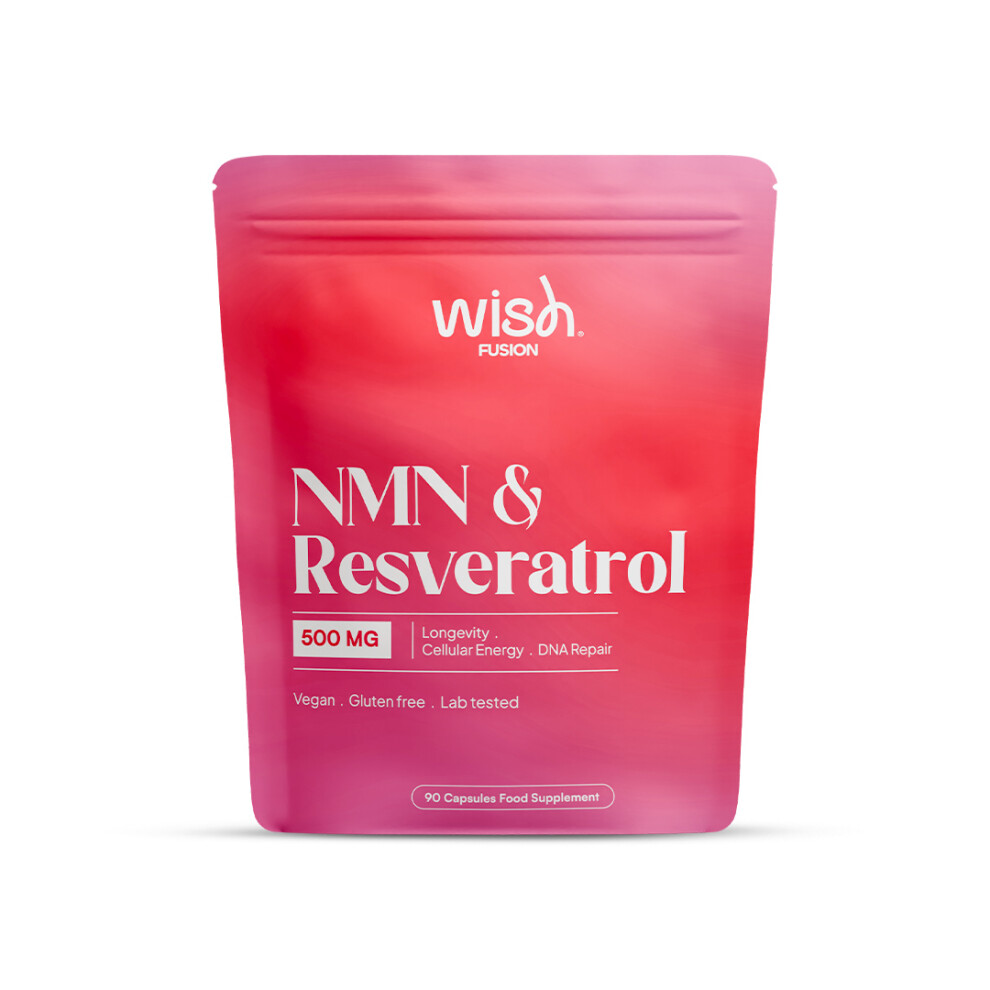 Wish Fusion Nmn Supplement | Nicotinamide Mononucleotide With Resveratrol, Nad+