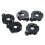 CR2016 2025 2032 Coin Cell Button Battery Holder Socket Black 5 Pcs 5