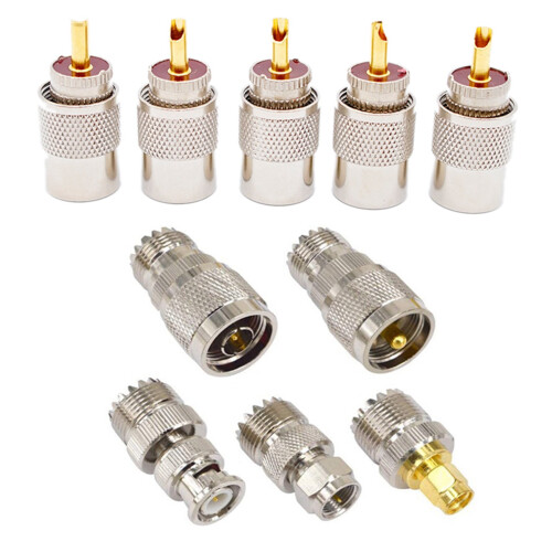 10PCS Stecker UHF Stecker RG8 RG58 Kabel Lug Antenne 1