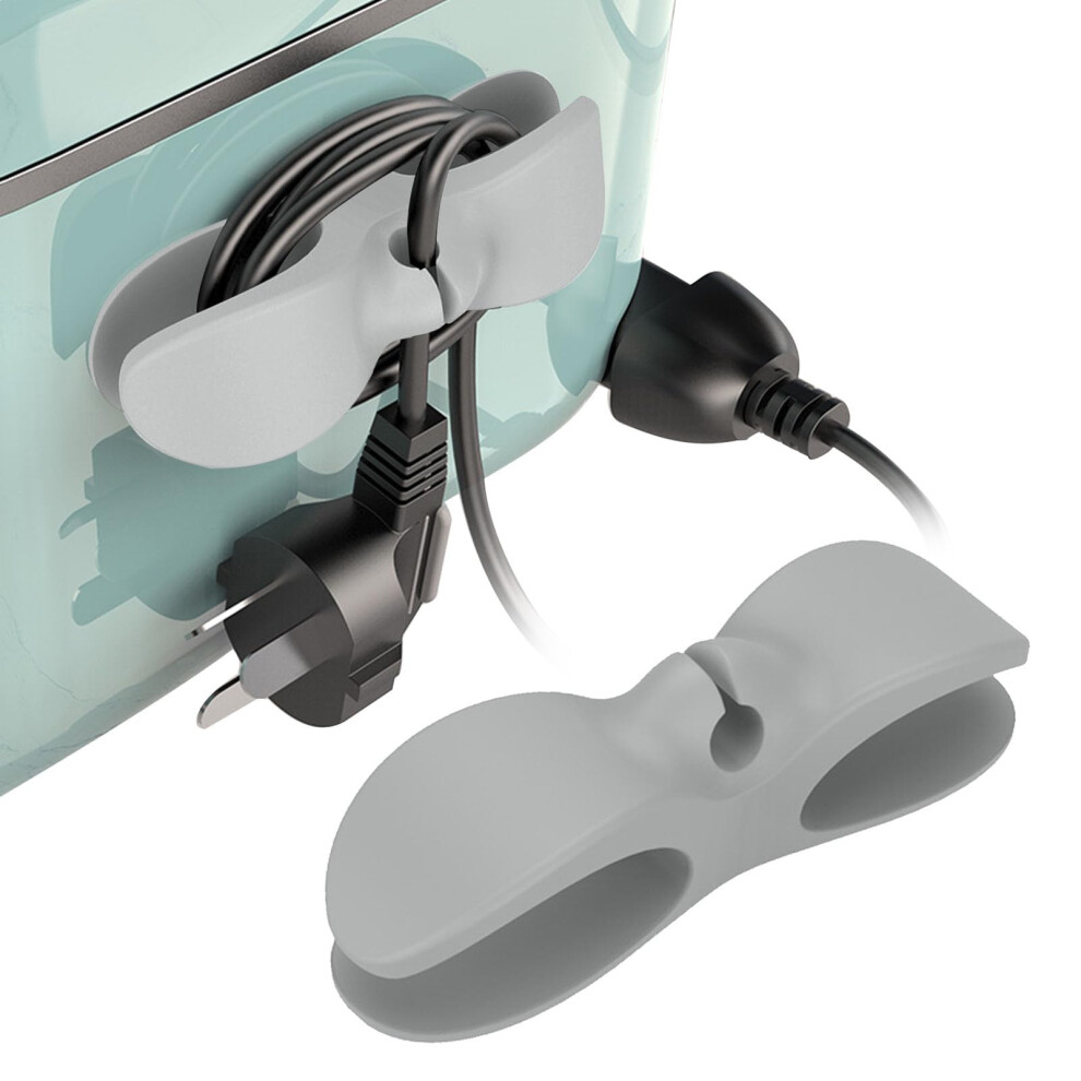 Cable Organiser For Household Appliances Compatible With Food Processor, Coffee Machine, Pressure Cooker And Hot Air Fryer Gray 6493810223013