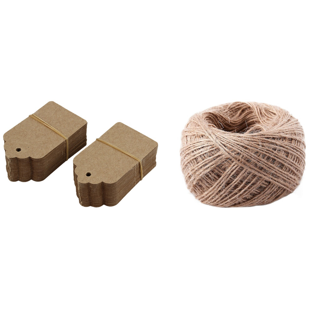 100 Meter - Natural Textured Hessian Twine String 1Mm 4711478491523