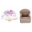 Bamboo Flower Printed Japanese Style Foldable Hand Held Fan Decor 1