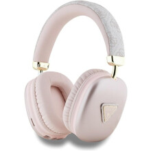 Guess PU Leather 4G Triangle Logo Wireless Headphone Pink -GUBHK1P4TPP