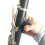Almofada protetora de apoio para polegar resiliente preta para clarinete 7