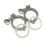 2Pcs Tri-Clamp Steel Single Pin Heavy Duty Tri Clamp with Wing Nut 6
