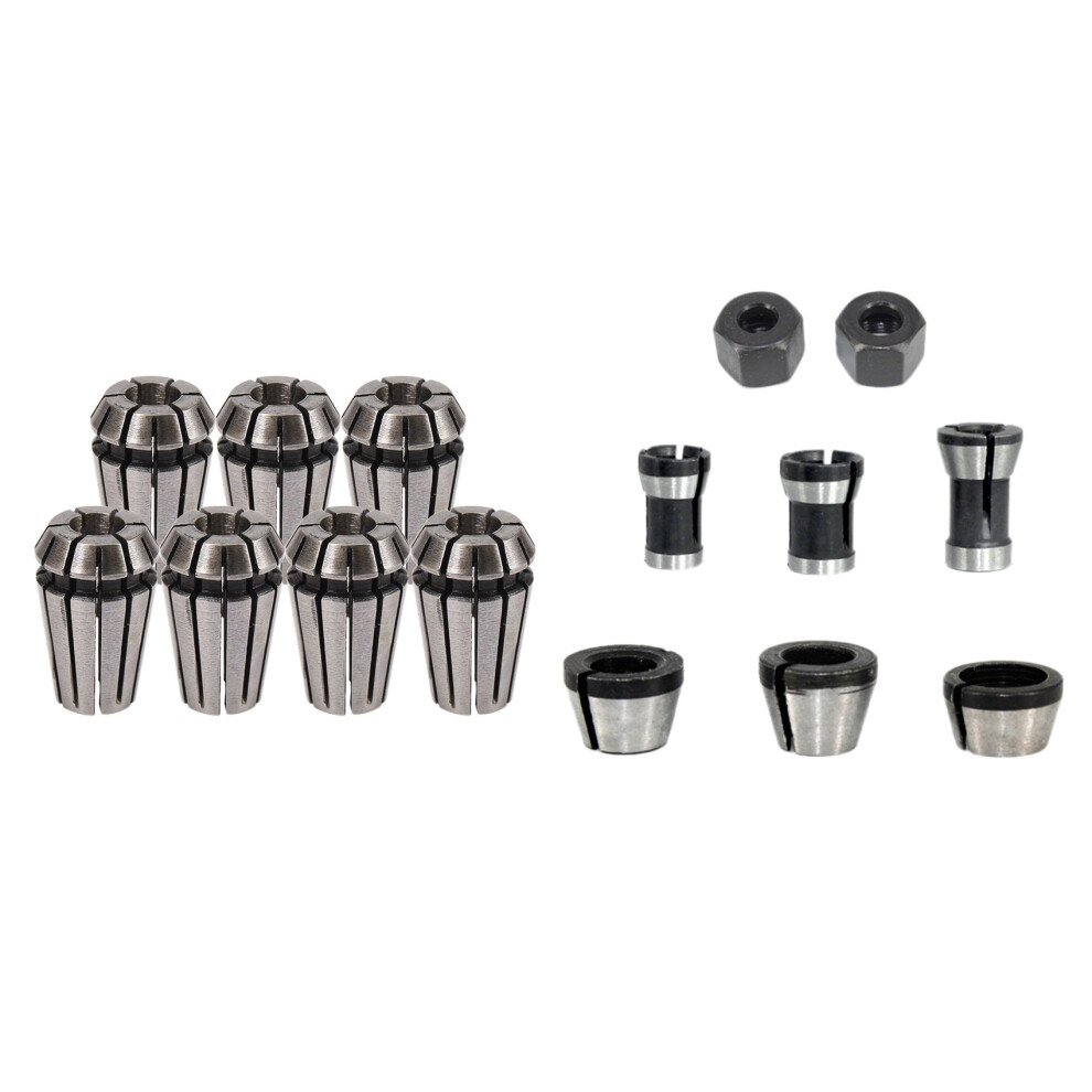 8 Pcs Router Collet Set Chuck Heads Adapter For Drills Engraving 4711478474274