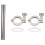 2Pcs Tri-Clamp Steel Single Pin Heavy Duty Tri Clamp with Wing Nut 1