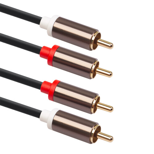 Cavo audio coassiale da 2 a 3,5 jack, cavo audio stereo da 1 m 2
