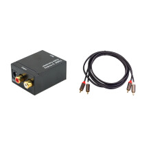 Cavo audio coassiale da 2 a 3,5 jack, cavo audio stereo da 1 m