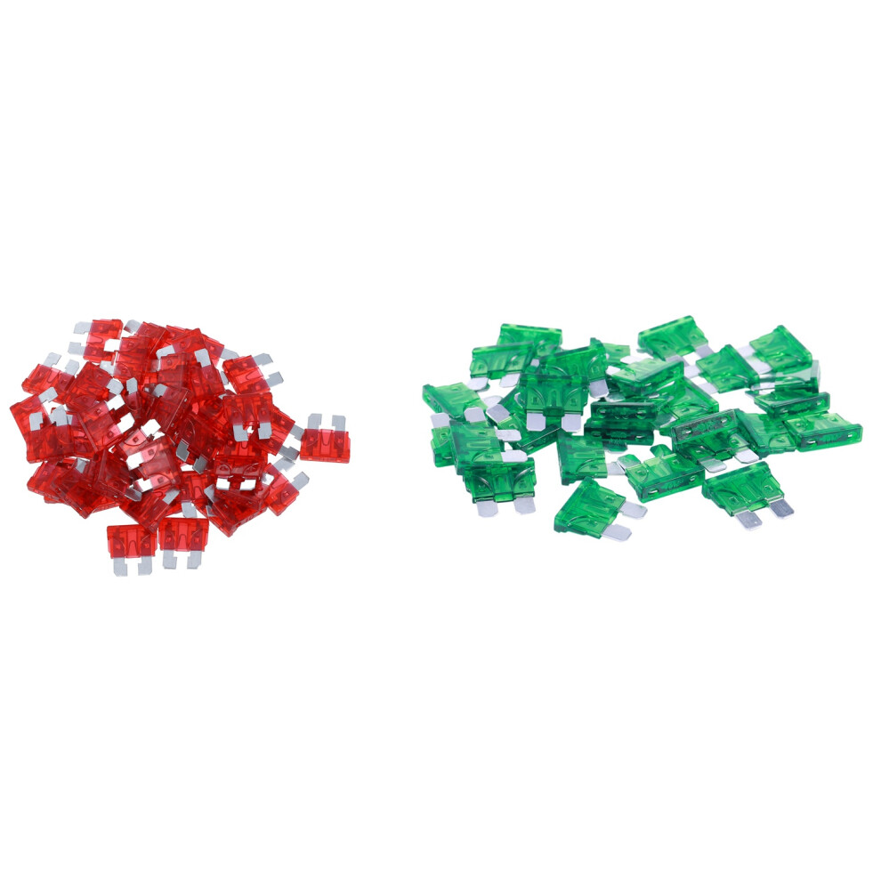 Vehicle Car 30A 30Amp Body Two Blade Atc Fuse 30Pcs Green 4711478475820