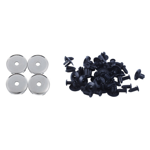 Set med 4 kromade navkapslar för nav, universal, plast, 60 mm