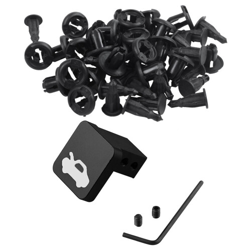 25 Pcs Plastic Push in Car Bumper Door Rivets Clip 10mm Hole