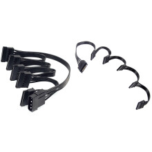 Cavo di alimentazione IDE a 4 pin a 5 porte Molex a SATA 18AWG per HDD SSD PC